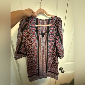 Pink Owl Vibrant Patterned Dress